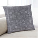 Lifestyle Image of Mid-Century Modern Urban Square Dark Gray Throw Pillow, 18 inch by 18 inch, pwurb2519