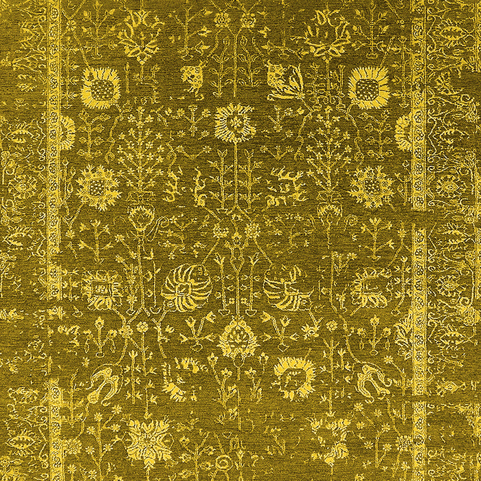 Oriental Yellow Industrial Rug, urb2519yw