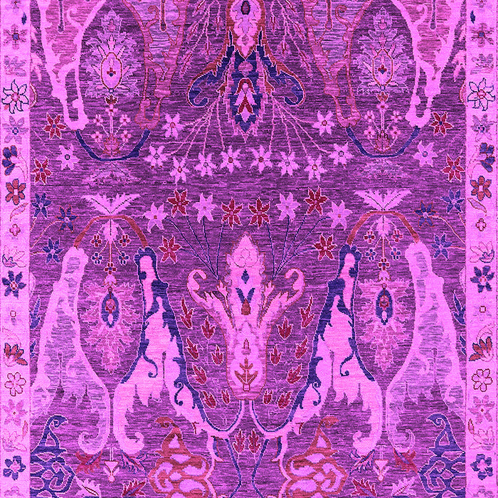 Machine Washable Oriental Pink Industrial Rug, wshurb2520pnk