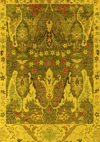 Oriental Yellow Industrial Rug, urb2520yw