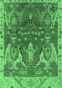 Oriental Emerald Green Industrial Rug, urb2520emgrn