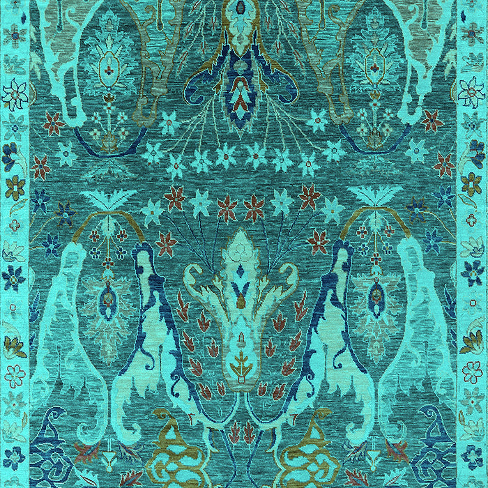 Oriental Turquoise Industrial Rug, urb2520turq