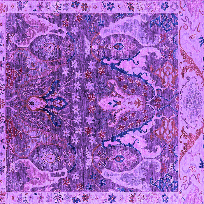 Square Oriental Purple Industrial Rug, urb2520pur