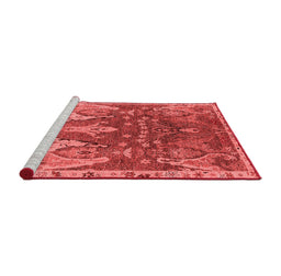 Industrial Red Washable Rugs
