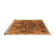 Sideview of Machine Washable Oriental Orange Industrial Area Rugs, wshurb2520org