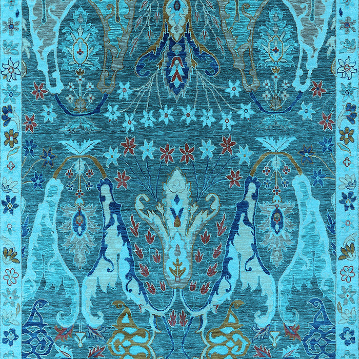 Oriental Light Blue Industrial Rug, urb2520lblu