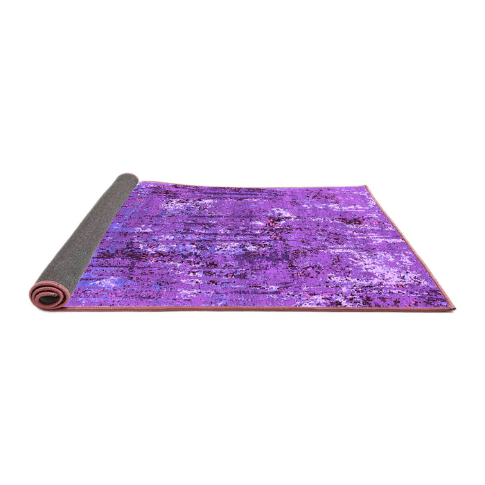 Sideview of Oriental Purple Industrial Rug, urb2521pur