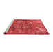 Industrial Red Washable Rugs