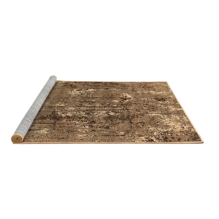 Sideview of Machine Washable Oriental Brown Industrial Rug, wshurb2521brn