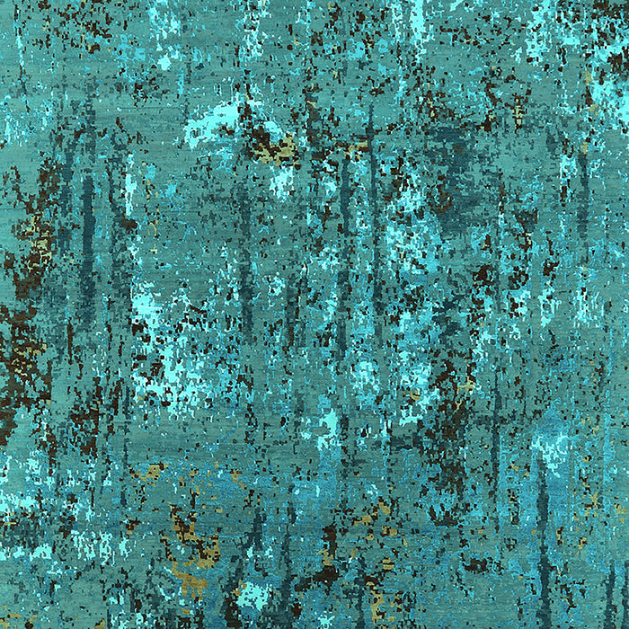 Oriental Turquoise Industrial Rug, urb2521turq