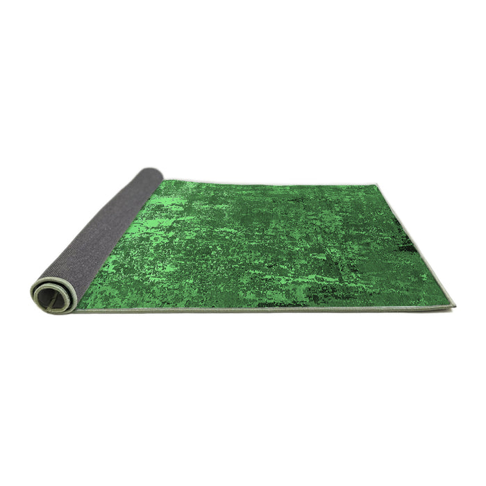 Sideview of Oriental Emerald Green Industrial Rug, urb2522emgrn