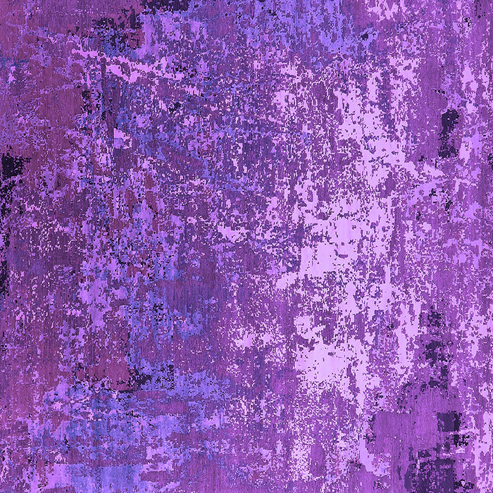 Square Machine Washable Oriental Purple Industrial Area Rugs, wshurb2522pur