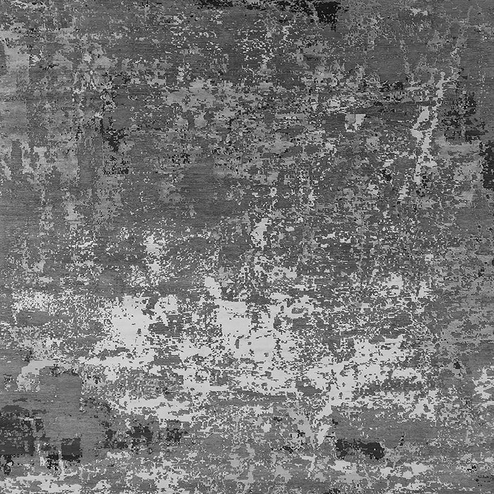 Square Oriental Gray Industrial Rug, urb2522gry