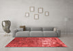 Industrial Red Washable Rugs