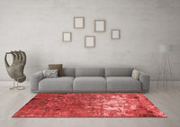 Machine Washable Oriental Red Industrial Rug, wshurb2522red