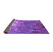 Sideview of Oriental Purple Industrial Rug, urb2522pur