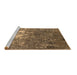 Sideview of Machine Washable Oriental Brown Industrial Rug, wshurb2522brn