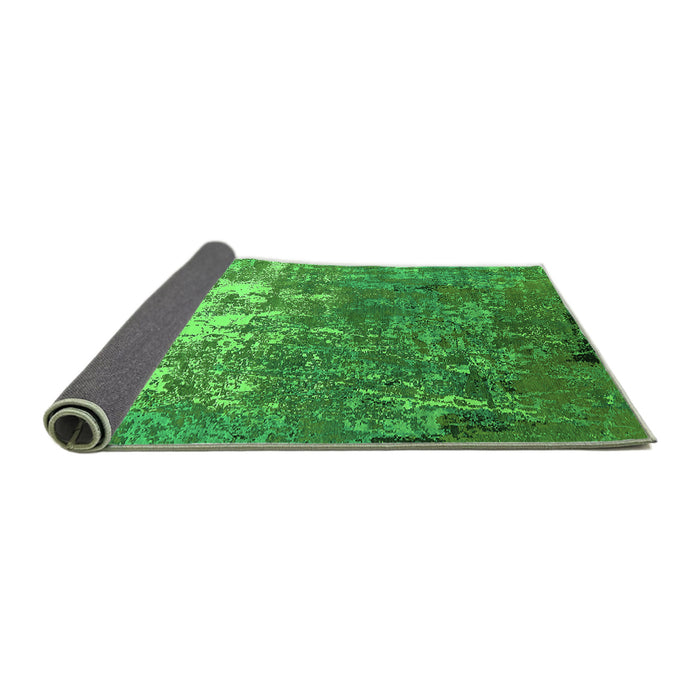 Sideview of Oriental Green Industrial Rug, urb2522grn