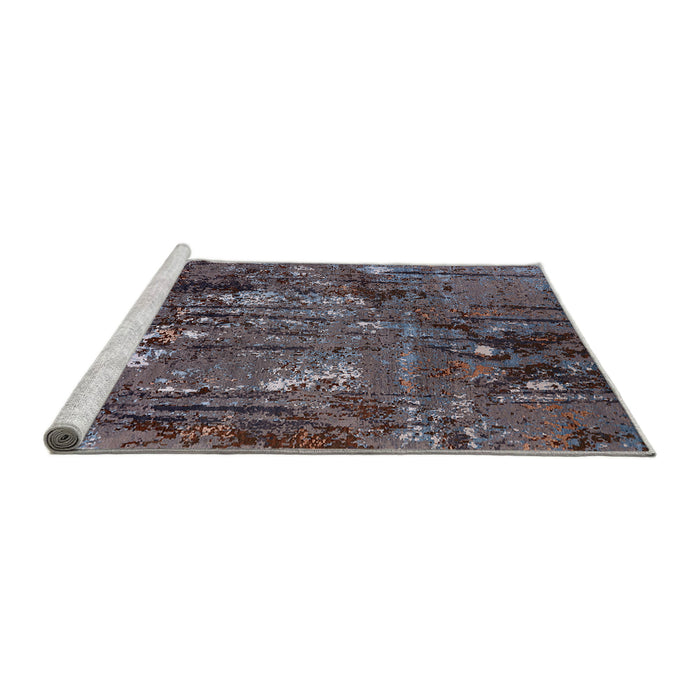 Sideview of Machine Washable Industrial Modern Purple Rug, wshurb2523