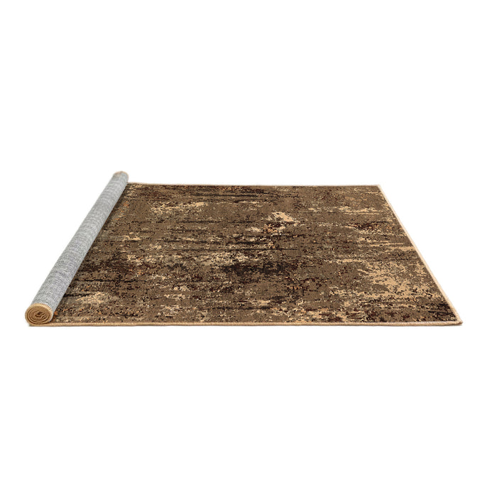 Sideview of Machine Washable Oriental Brown Industrial Rug, wshurb2523brn