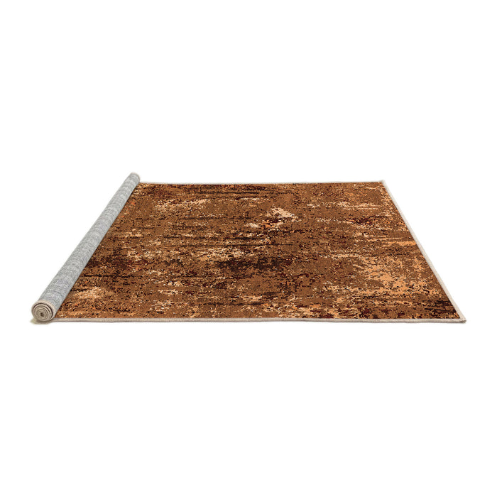 Sideview of Machine Washable Oriental Orange Industrial Area Rugs, wshurb2523org