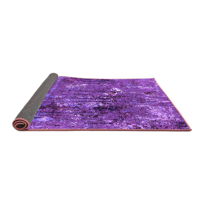 Sideview of Oriental Purple Industrial Rug, urb2523pur