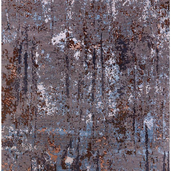 Mid-Century Modern Purple Oriental Rug, urb2523