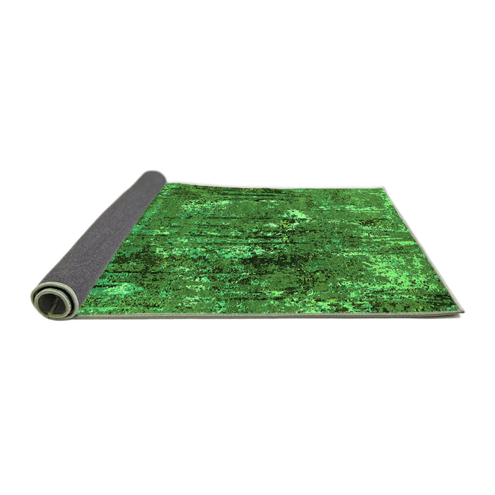 Sideview of Oriental Green Industrial Rug, urb2523grn