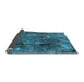 Sideview of Oriental Light Blue Industrial Rug, urb2523lblu