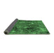 Sideview of Oriental Emerald Green Industrial Rug, urb2523emgrn