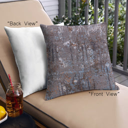 Front View of Mid-Century Modern Urban Square Purple Throw Pillow, 18 inch by 18 inch, pwurb2523