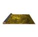 Sideview of Oriental Yellow Industrial Rug, urb2524yw