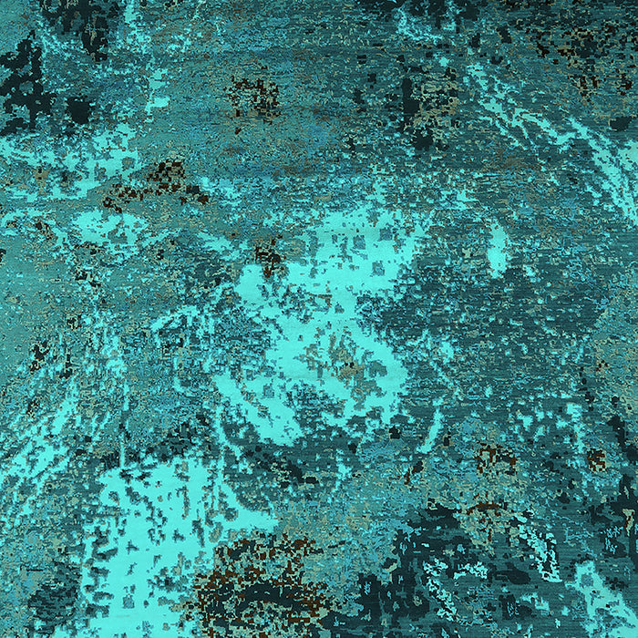 Oriental Turquoise Industrial Rug, urb2524turq