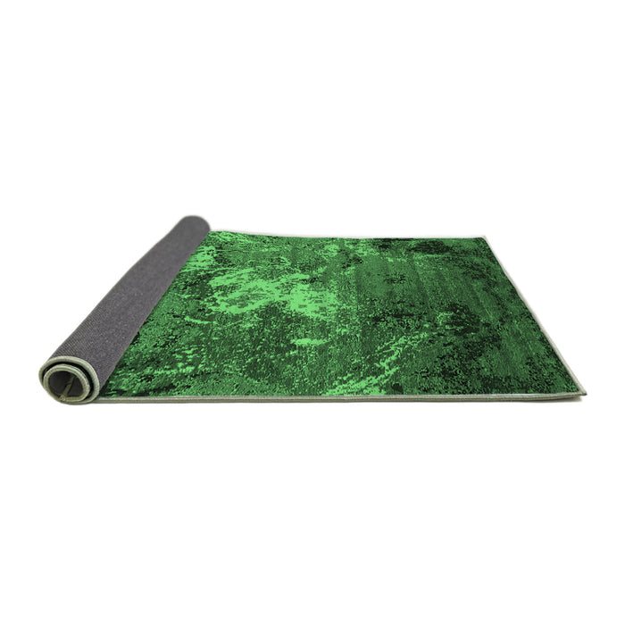 Sideview of Oriental Emerald Green Industrial Rug, urb2524emgrn