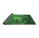 Sideview of Oriental Emerald Green Industrial Rug, urb2524emgrn