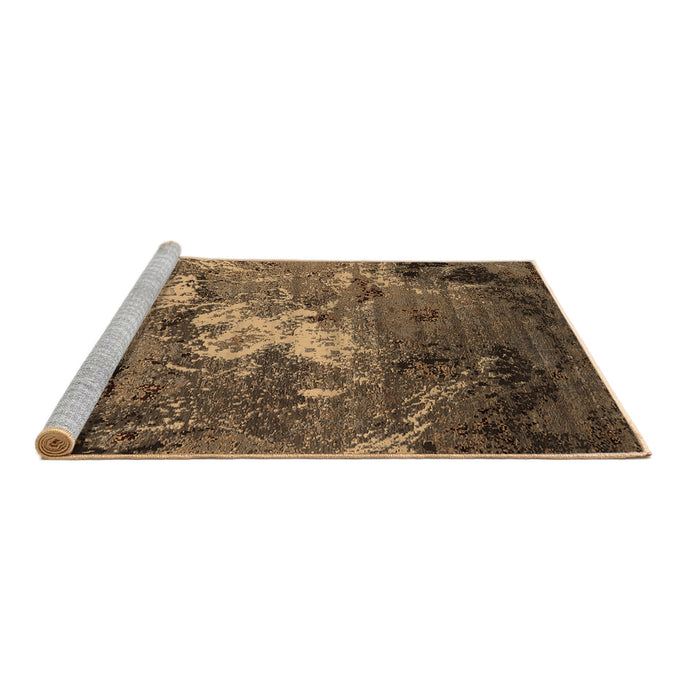 Sideview of Machine Washable Oriental Brown Industrial Rug, wshurb2524brn