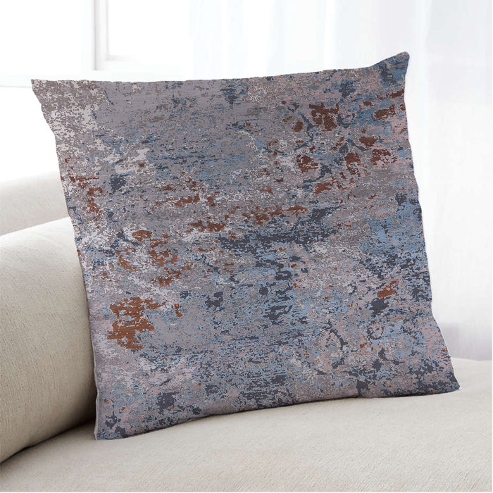 Lifestyle Image of Mid-Century Modern Urban Square Purple Throw Pillow, 18 inch by 18 inch, pwurb2525