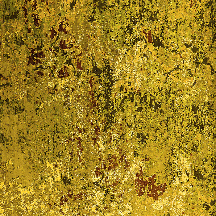 Square Oriental Yellow Industrial Rug, urb2525yw