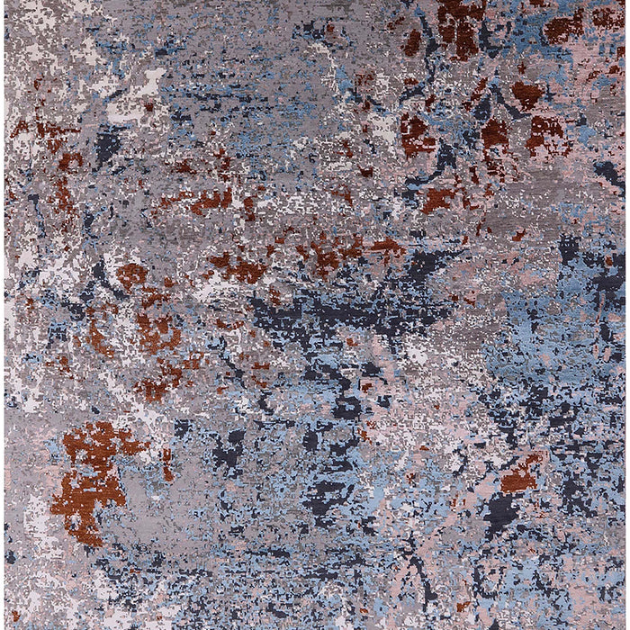 Mid-Century Modern Purple Oriental Rug, urb2525