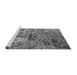 Sideview of Machine Washable Oriental Gray Industrial Rug, wshurb2525gry