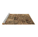 Sideview of Machine Washable Oriental Brown Industrial Rug, wshurb2525brn