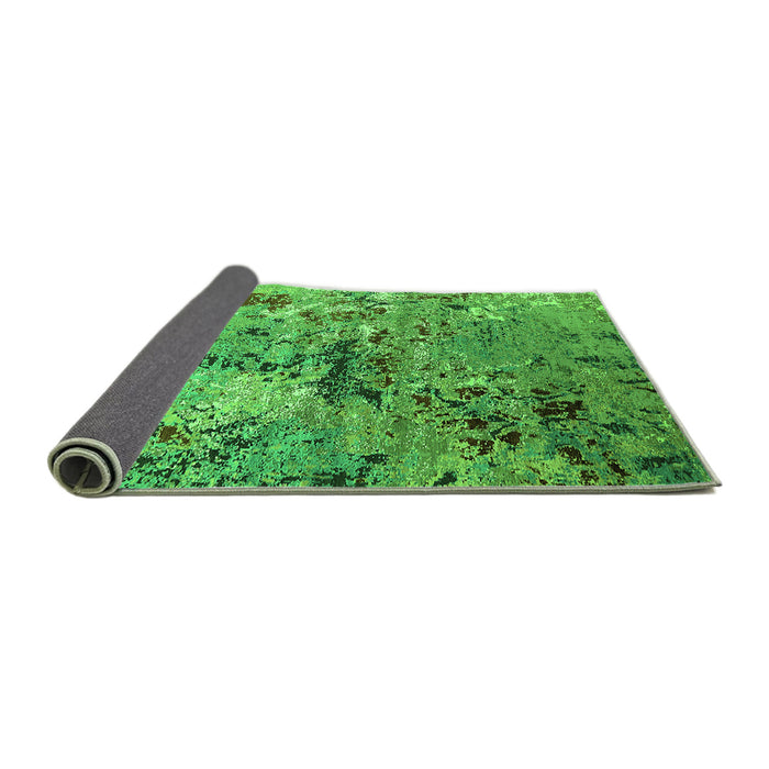 Sideview of Oriental Green Industrial Rug, urb2525grn