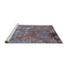 Sideview of Machine Washable Industrial Modern Purple Rug, wshurb2526