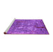 Sideview of Machine Washable Oriental Purple Industrial Area Rugs, wshurb2526pur