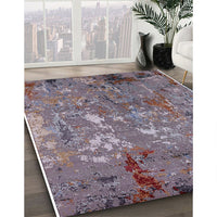 Mid-Century Modern Purple Oriental Rug, urb2526