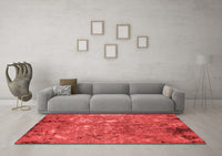 Machine Washable Oriental Red Industrial Rug, wshurb2526red