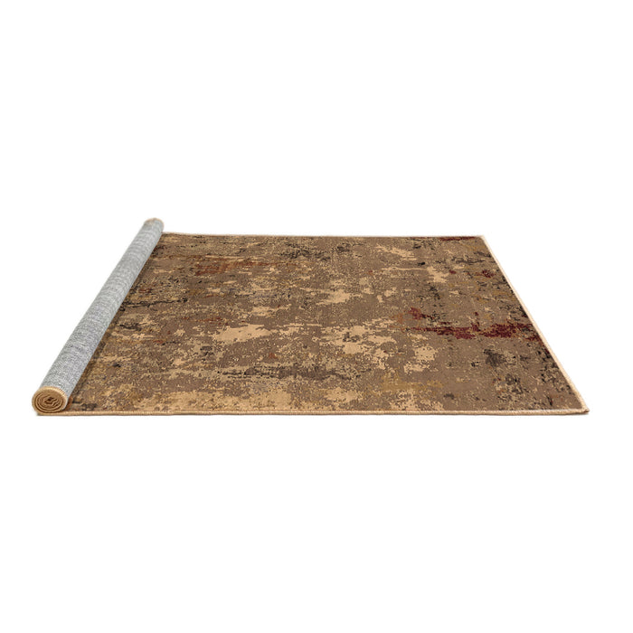 Sideview of Machine Washable Oriental Brown Industrial Rug, wshurb2526brn