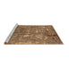 Sideview of Machine Washable Oriental Brown Industrial Rug, wshurb2526brn