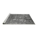 Sideview of Machine Washable Oriental Gray Industrial Rug, wshurb2526gry