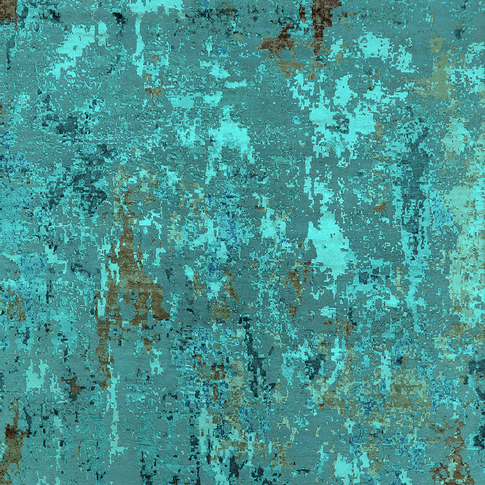Oriental Turquoise Industrial Rug, urb2526turq